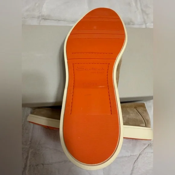 NEW! $850 Santoni Botanist Light Brown Tan Suede Men\'s Slip-On Loafer Shoes 11 NEW! $850 Santoni Botanist Light Brown Tan Suede Men main image 4